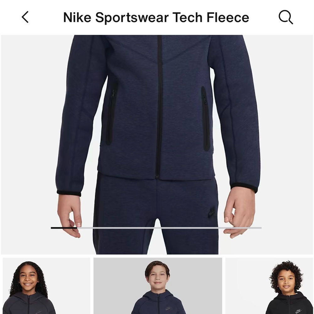 Boys Nike tech sportswear jacket